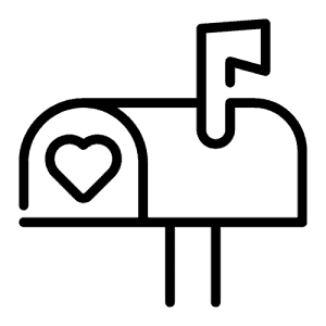 mailbox grpahic with heart